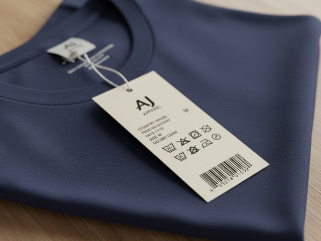 Private Label Knitwear Apparel Manufacturing - Custom Washcare Tags for Knitwear and Garment Apparel Manufacturing Compliance for Branding - 31