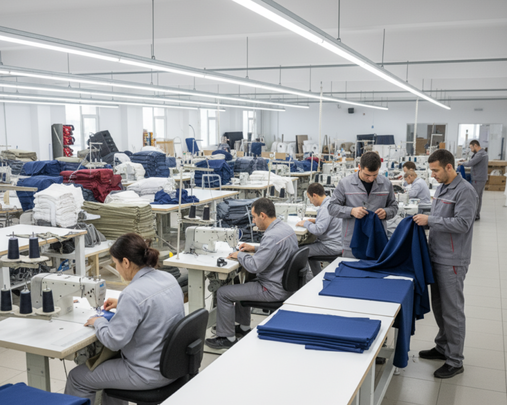 High Quality Knitwear & Apparel Production - Stitching & In-Line Inspection - Zero -Compromise - AJ Apparel International - 116