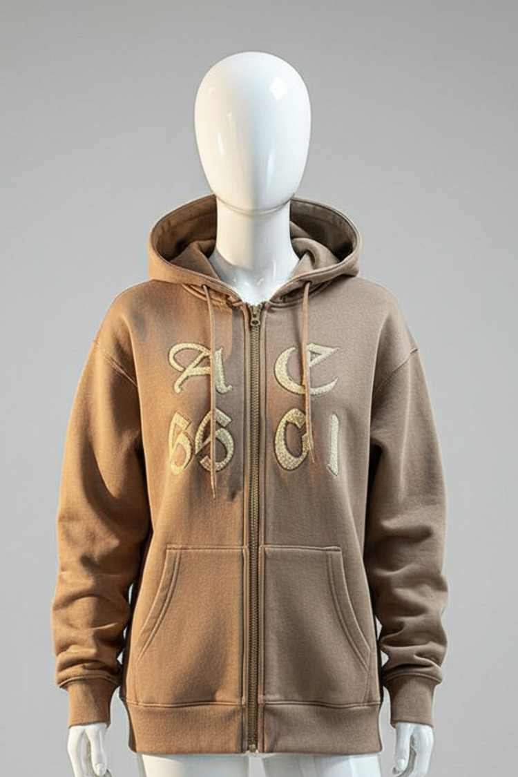 Custom Knitwear Skin Embroidered Hoodie Manufacturing
