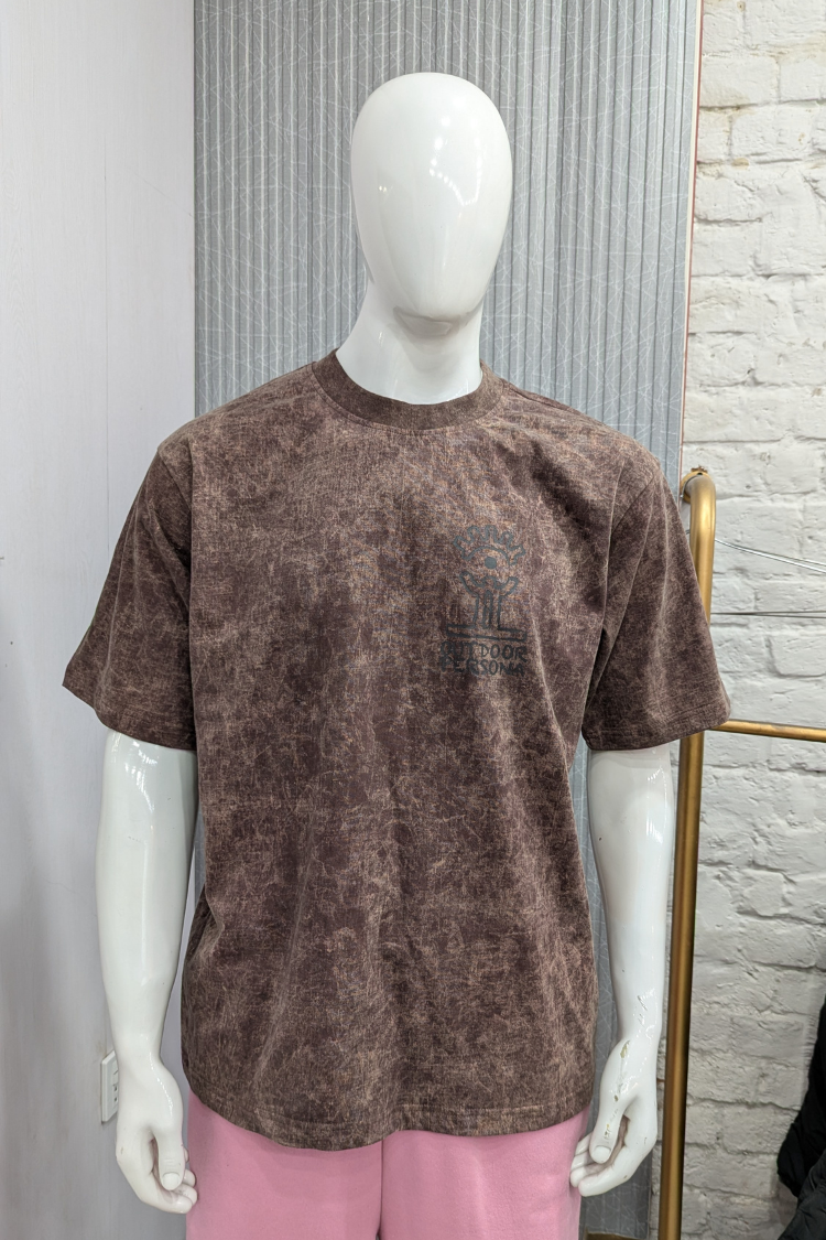 Acid Wash Brown T-Shirt