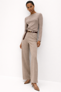 Cotton Rich Double Layer Knit Top