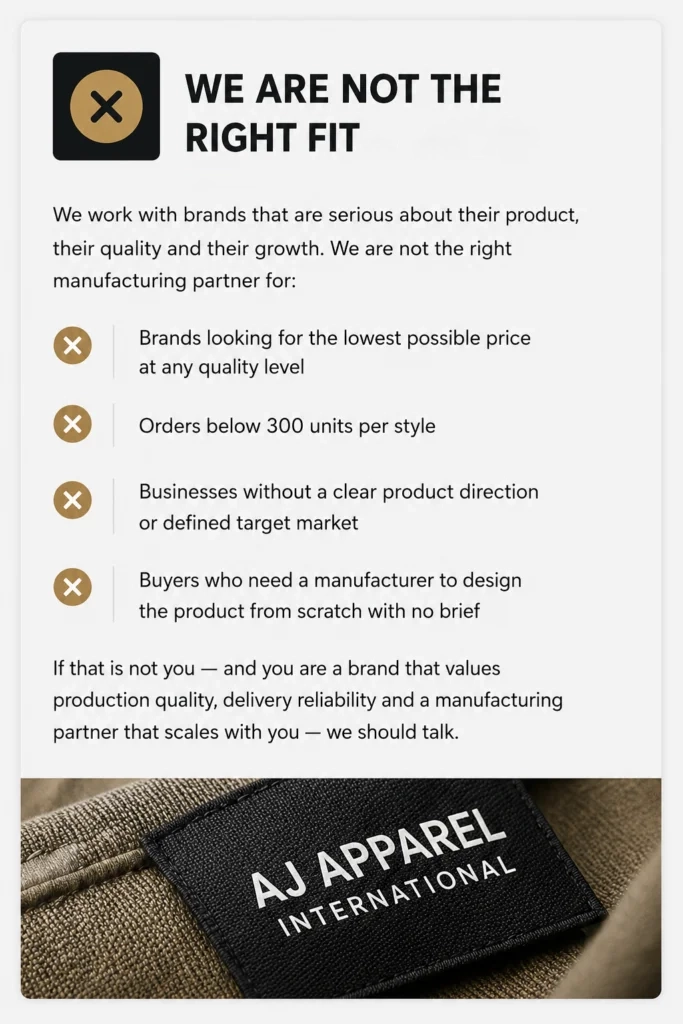 we are right fit for streetwear brands
