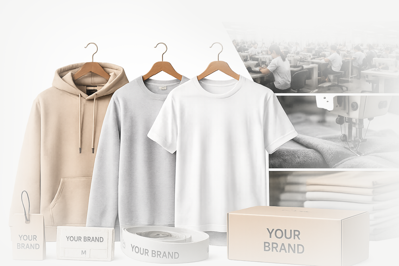 OUR MANUFACTURING CAPABILITY banner image | custom apparel manufacturing