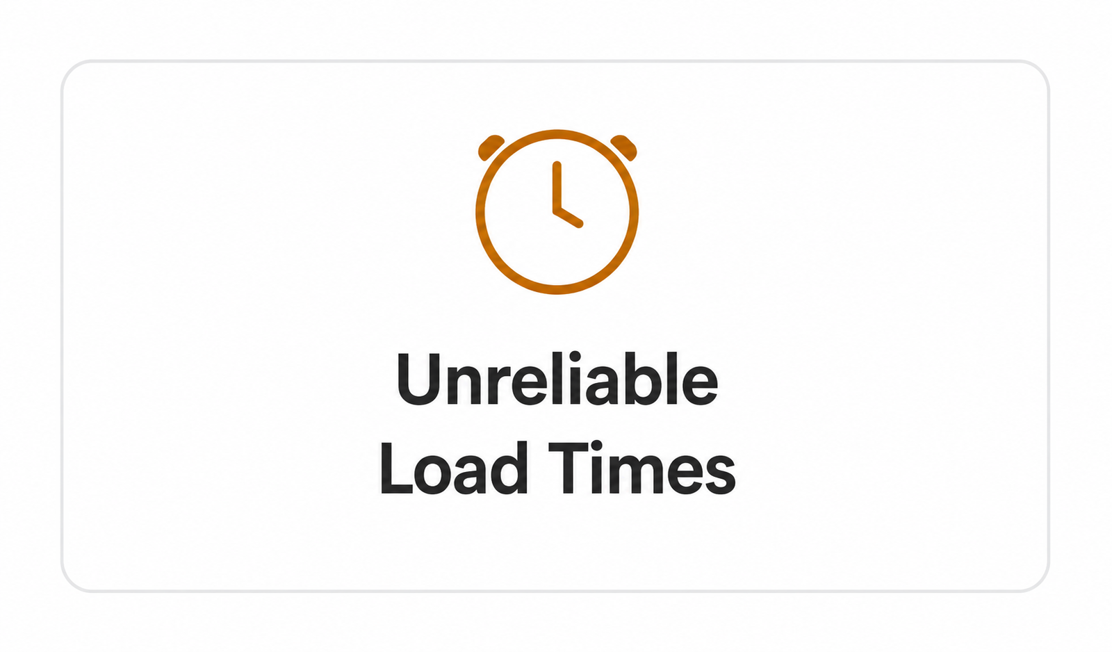 unreliable load times about us page