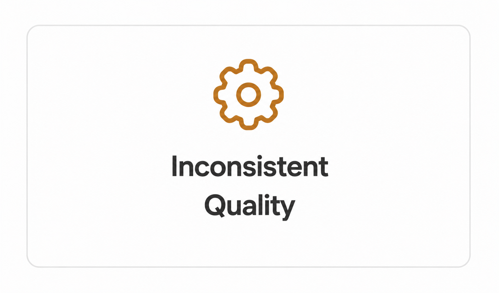 incosistent quality icon about us page