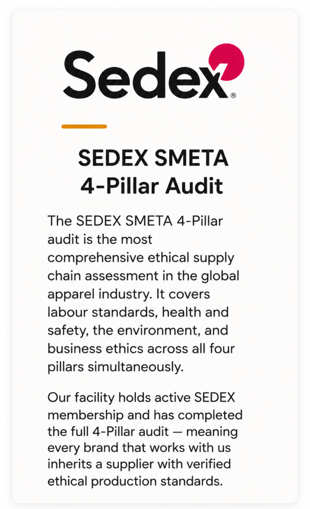 Sedex certifications banner