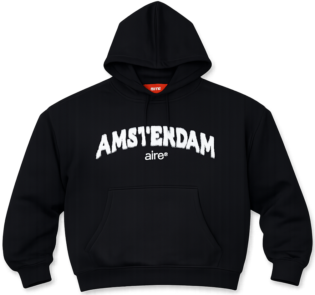Black aire hoodie image | Hoodies & Sweatshirts manufacturer