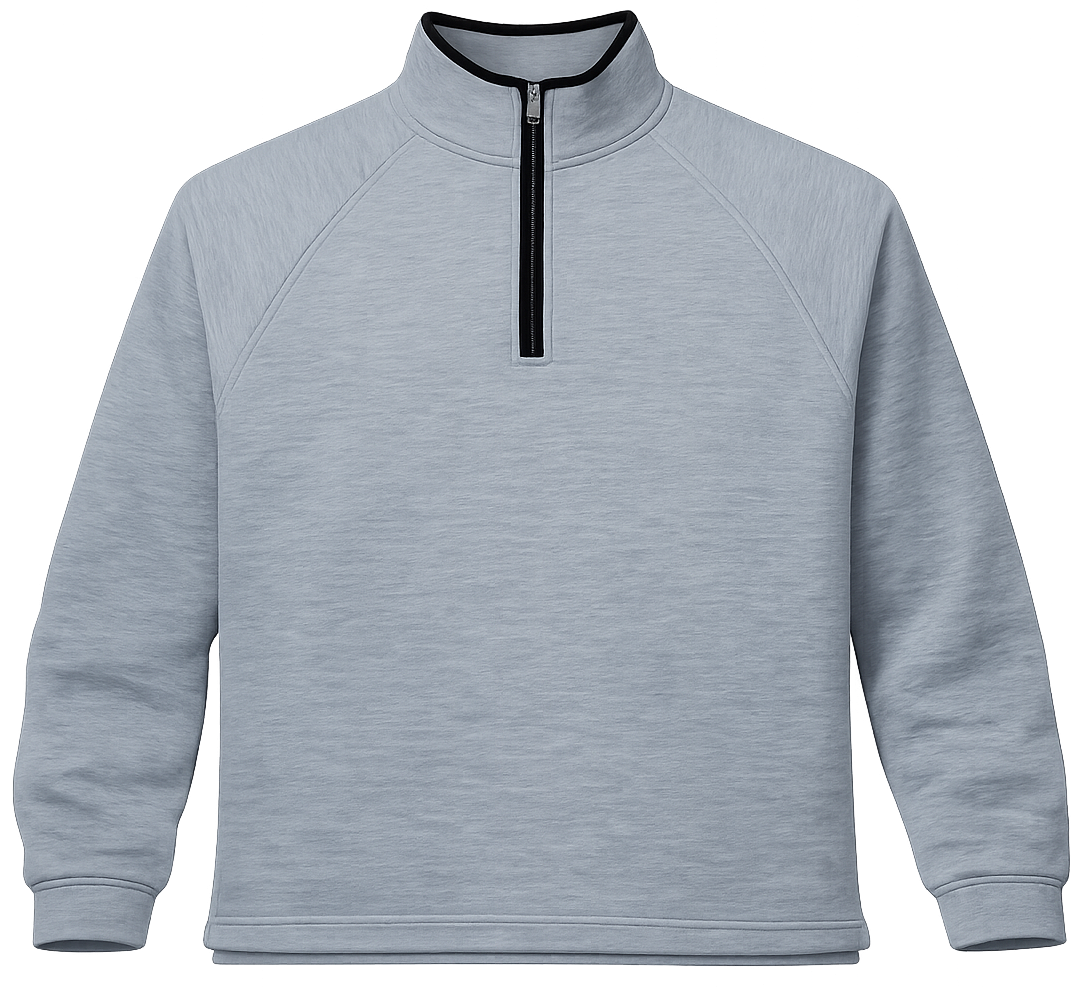 gey quarter zip hoodie image | Hoodies & Sweatshirts manufacturer