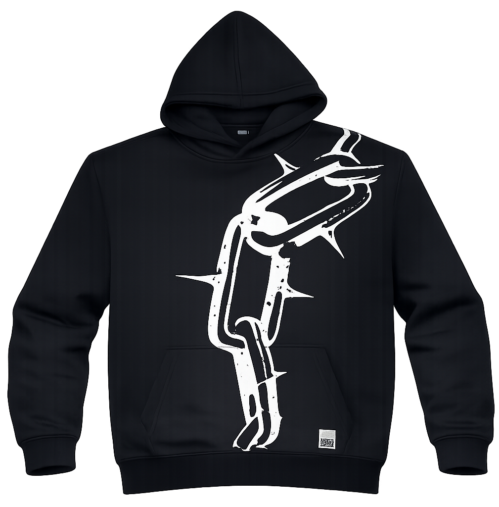 Black print hoodie image | Hoodies & Sweatshirts manufacturer