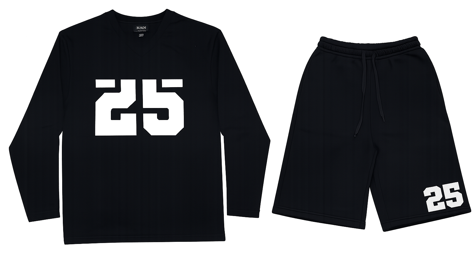 25 black full sleeve T-Shirt, short co ord image | Custom Tracksuit & apparel manufacturer