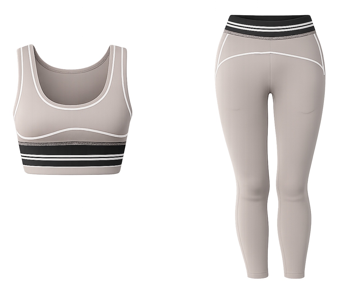 skin color bra top, Leggings Trouser co ord image | Custom Tracksuit & apparel manufacturer