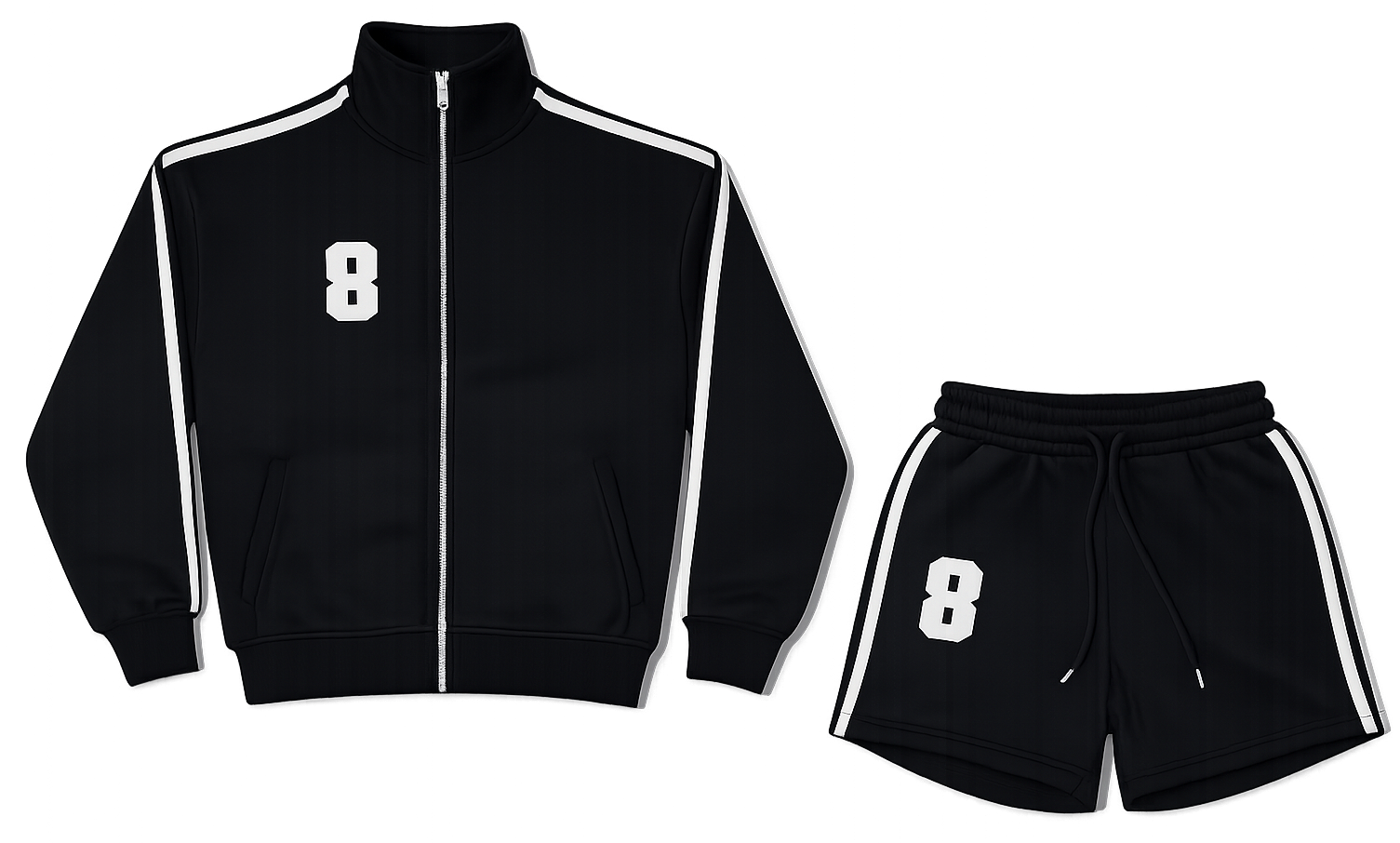 Black hoodie, short co ord image | Custom Tracksuit & apparel manufacturer