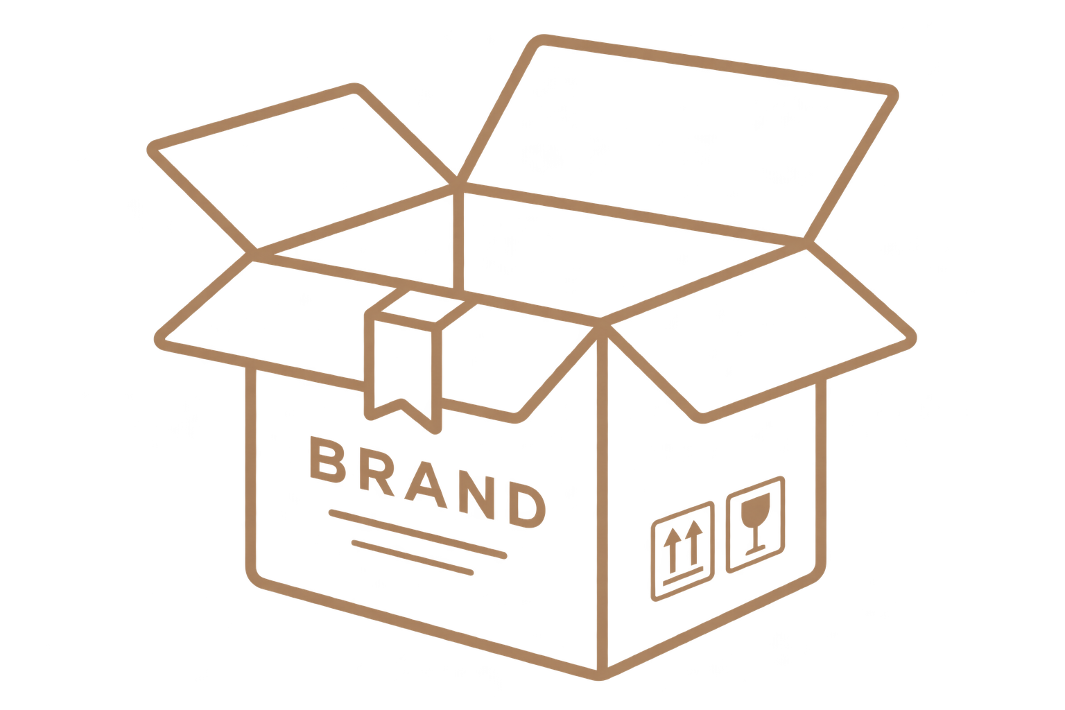 Branded Packaging icon | private label clothing manufacturer