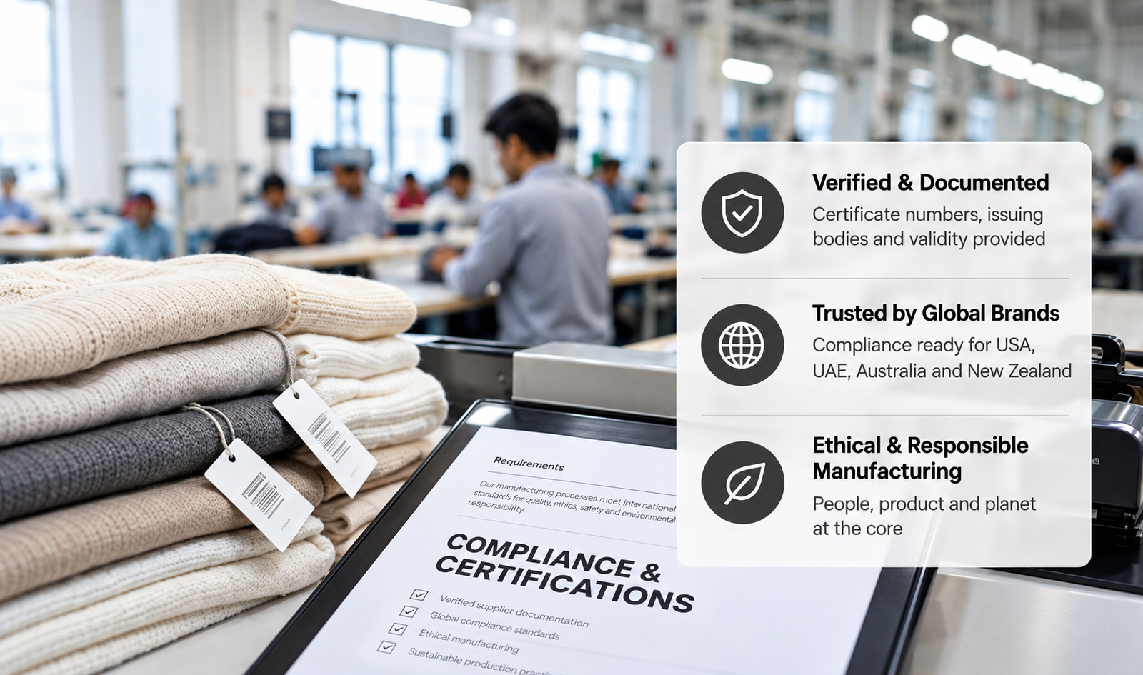 Main Section image | Certified Apparel Manufacturer
