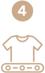 Step 4 — Bulk Production Begins | custom apparel manufacturing